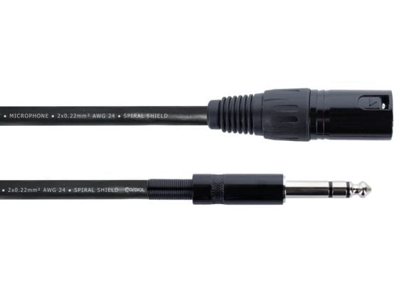 Cordial 14809, XLR, Hankjønn, 6.35mm, Hankjønn, 0,5 m, Svart Cordial 14809, XLR, Hankjønn, 6.35mm, Hankjønn, 0,5 m, Svart