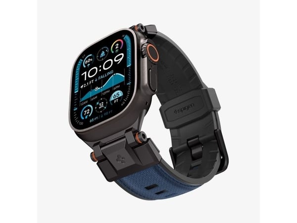 Spigen DuraPro Armor, Band, Smartklokke, Marineblå, Apple, Apple Watch Ultra (49/46/45/44/42 mm), Nylon, Termoplastisk polyuretan (TPU)