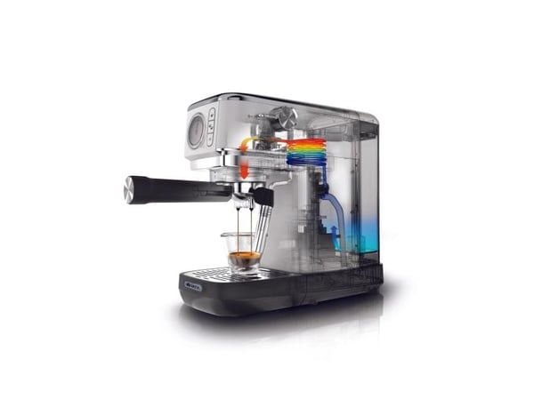 Ariete 1381/34, Espressomaskin, 1,1 l, Malt kaffe, Kaffe pute, 1300 W, Hvit