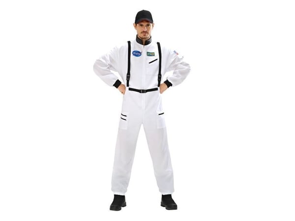 Vit astronautdräkt
