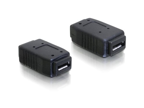 Delock - USB-hann-hunnveksler - Micro-USB Type AB (hunn) til Micro-USB Type AB (hunn)