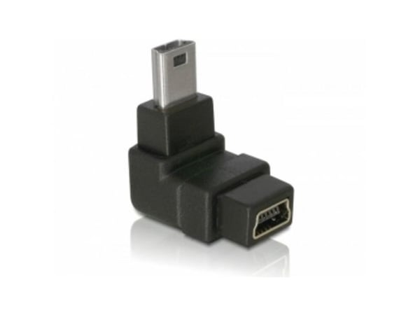 DeLOCK Adapter USB-B mini, USB-B mini 5-pin, USB-B mini 5-pin, Musta