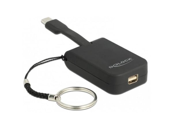 Delock - Ekstern videoadapter - VL100 - USB-C - Mini DisplayPort - svart
