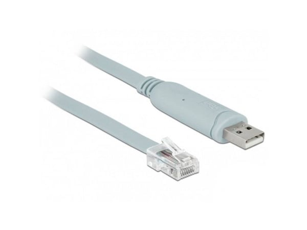 Delock - Seriell kabel - USB (hann) til RJ-45 (hann) - 50 cm - EIA-232 - grå