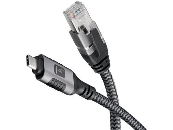 USB-C til Gigabit Ethernet RJ45 nettverkskabel 3m