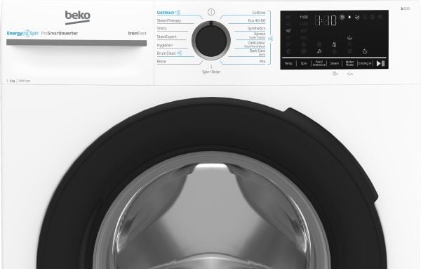 Beko b300 BM3WFSU49415WB, etupakkaus, 9 kg, B, 75 dB, 1400 rpm, A