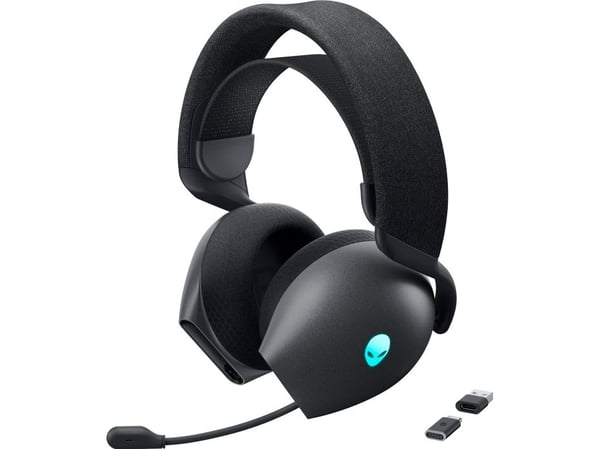 Alienware Tri-Mode Wireless Gaming Headset AW725H - Hodesett - full størrelse - Bluetooth / 2,4 GHz radiofrekvens - trådløs, kablet - 3,5 mm jakk -...