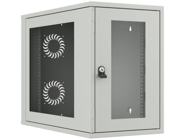 EFB Elektronik Väggskåp 19" 5U vertikal + 10U horisontell / 10'' 10U horisontell sidopanel glas (691706VGL.1)