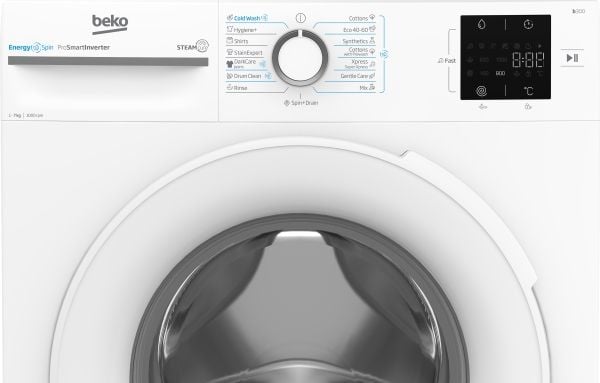 Beko b300 BM3WFSU37013WW, frontlast, 7 kg, 1000 o/min, A, hvit