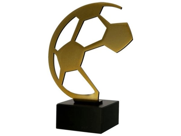Victoria Sport trofé i metall med marmorbase - fotball