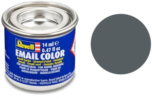 Emalj 14 ml. dammgrå matt