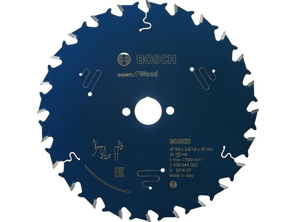 Bosch RUNDSAVKLINGE 165X20X2,6MM 24T EXP WOOD