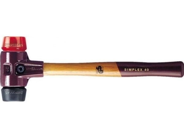 Halder SIMPLEX 3026.030 gummihammer ergonomisk grep hard/middelshard 345 g 295 mm 1 stk