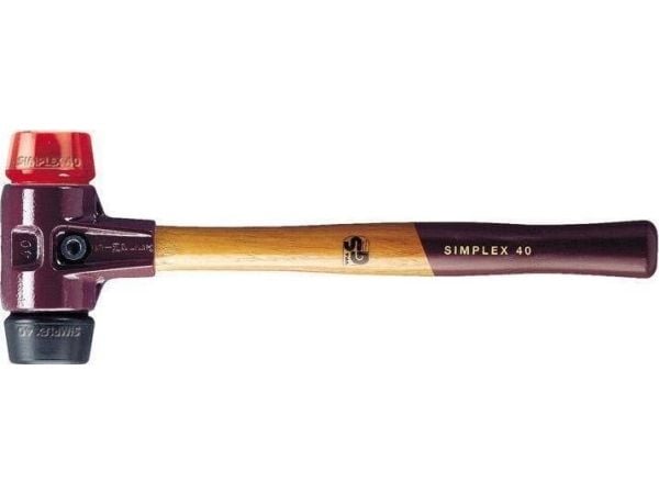Halder SIMPLEX 3026.050 gummihammer ergonomisk grep, hard, middels hard 1130 g 370 mm 1 stk