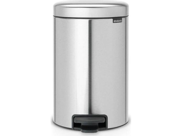 Brabantia newIcon - Søppelbøtte - flipp-lokk - 12 L - fotpedal - mattstål