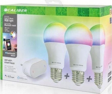 Caliber E27 Smart Home starterpack LED-pærer hvid/multi