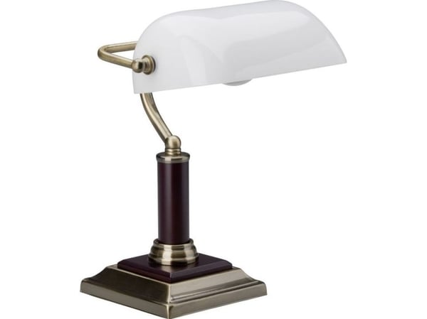 Brilliant Bankir, Messing, Hvit, Glass, Metall, Tre, Soverom, Stue, Kontor, Moderne, II, CE