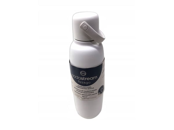 SodaStream Fizz & Go, kullsyreflaske, Sand, Rustfritt stål, 900 ml, 0,745 L, 0,9 L