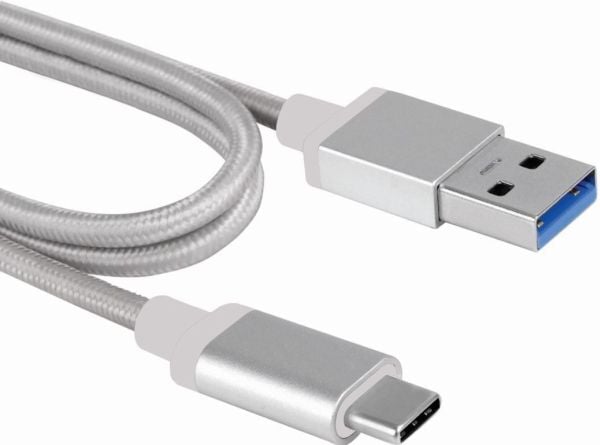 MicroConnect - USB-kabel - 24 pin USB-C (hann) til USB-type A (hann) - USB 3.2 Gen 1 - 2 m - sølv