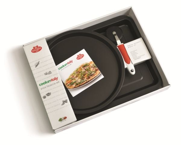 BALLARINI 1A0000.2, Pizzapanne-sett, Sort, Aluminium, Italia, 28 cm, 330 mm