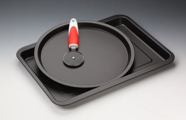 BALLARINI 1A0000.2, Pizzapanne-sett, Sort, Aluminium, Italia, 28 cm, 330 mm
