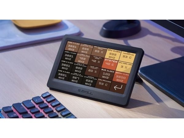 G.Skill WigiDash - Pekskärm med LCD-bildskärm - kapacitiv - kabelansluten - USB