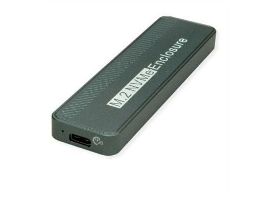 VALUE 16.99.4133, SSD-kabinett, M.2, 20 Gbit/s, USB-tilkobling, Sølv