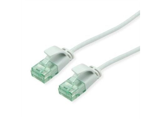 ROLINE RM UTP, SLIM PatchCord, Cat6A/Cl.EA, grå, 1m