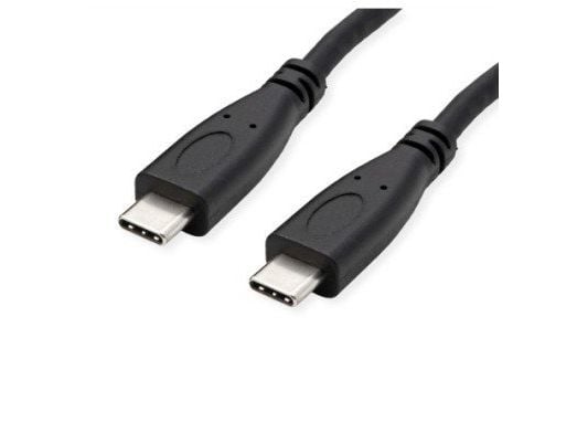 ROLINE 11.02.9057, 1 m, USB C, USB C, USB 3.2 Gen 2 (3.1 Gen 2), 10 Gbit/s, Sort