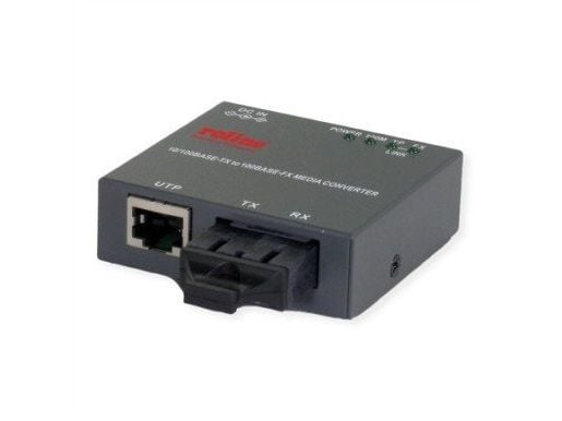 ROLINE 21.13.1132, 100 Mbit/s, 100Base-TX, 100Base-FX, Raskt Ethernet, Sort, SC