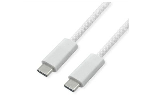 ROLINE 11.02.8341, 2 m, USB C, USB C, USB4 Gen 3x2, 40 Gbit/sek., Hvit