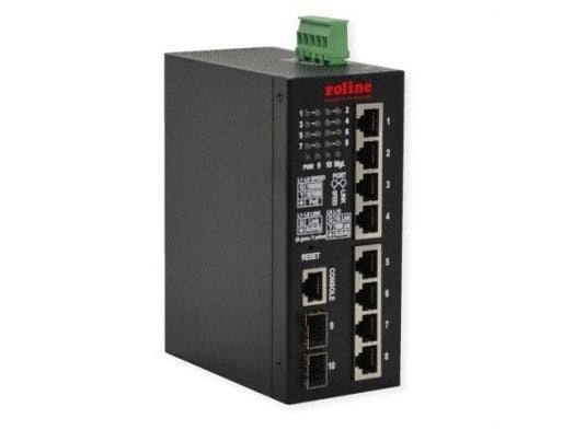 ROLINE 21.13.1131, Håndtert, L2, Gigabit Ethernet (10/100/1000), Full tosidig, Strøm over Ethernet (PoE)