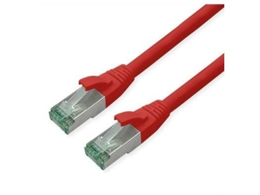 ROLINE RM S/FTP patchkabel Kat6A/Kl. EA TPE rød 15 m - FTP - PIMF (21.45.3218)