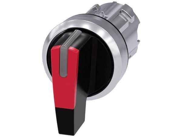 Siemens 3SU10522CL200AA0 3SU1052-2CL20-0AA0 vridkontakt spännanordning röd 2 x 45 ° 1 st