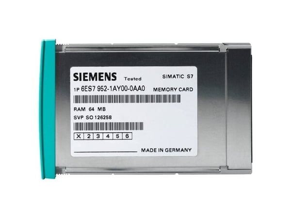 Siemens 6ES7952-1AP00-0AA0 6ES79521AP000AA0 PLC-minnekort, RAM, CE, RoHS, REACH, 93 mm, 135 mm, 15 mm, 71 g