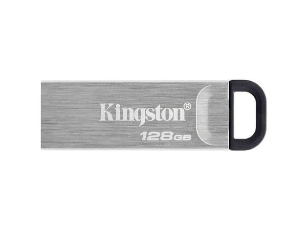 Kingston Technology DataTraveler Kyson, 128 GB, USB Type-A, 3.2 Gen 1 (3.1 Gen 1), 200 MB/s, Uten lokk, Sølv