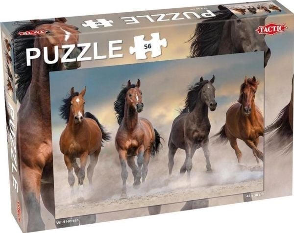 Tactic Wild Horses 56 pcs, 56 stykker, Dyr, 4 år