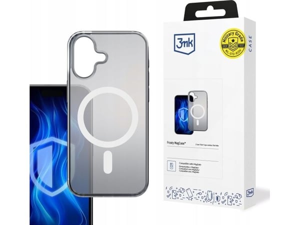 3MK etui Frosty MagCase White til Apple iPhone 16 Plus