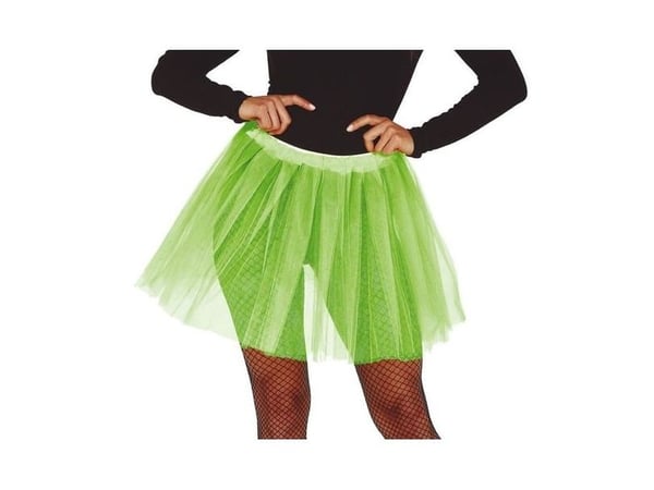 Lime tylskørt, 40 cm