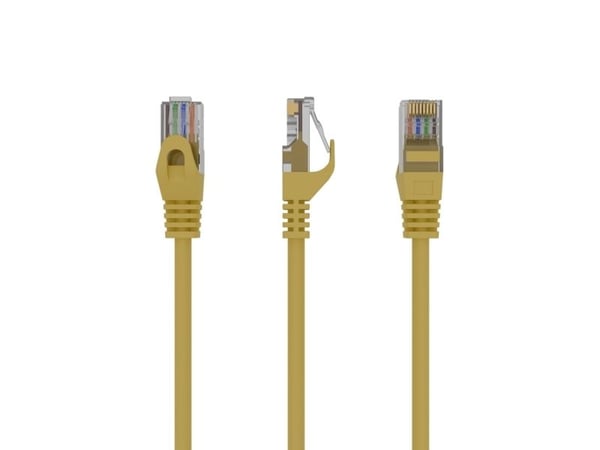Cablexpert - Koblingskabel - RJ-45 (hann) til RJ-45 (hann) - 6.2 mm - UTP - CAT 6 - formstøpt, uten hindringer - gul