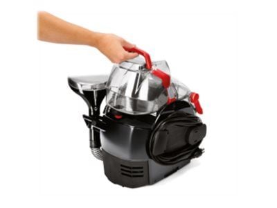 BISSELL SpotClean Pro 1558N - Mattvätt - med behållare - röd/svart
