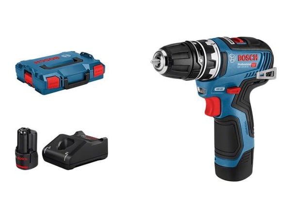 Bosch-ruuvinväännin GSR12V-35FC 2X3A GFA L-L-BOXX