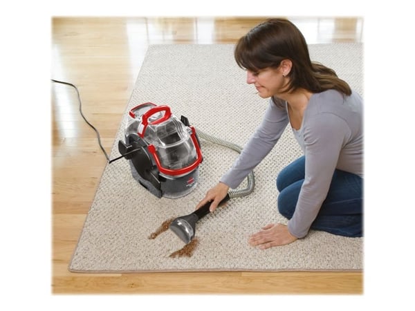 BISSELL SpotClean Pro 1558N - Mattvätt - med behållare - röd/svart