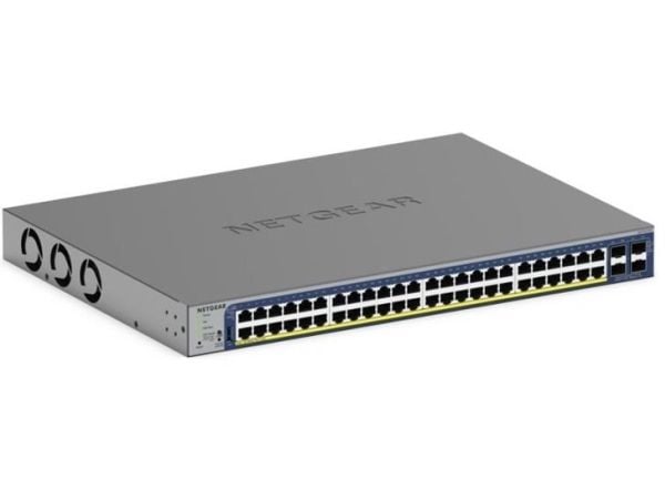 NETGEAR Smart S3300-52X - V3 - switch - L3 Lite - smart - 48 x 10/100/1000 + 4 x SFP+ - stasjonær, rackmonterbar (380 W) - for P/N: AXM764-10000S, ...