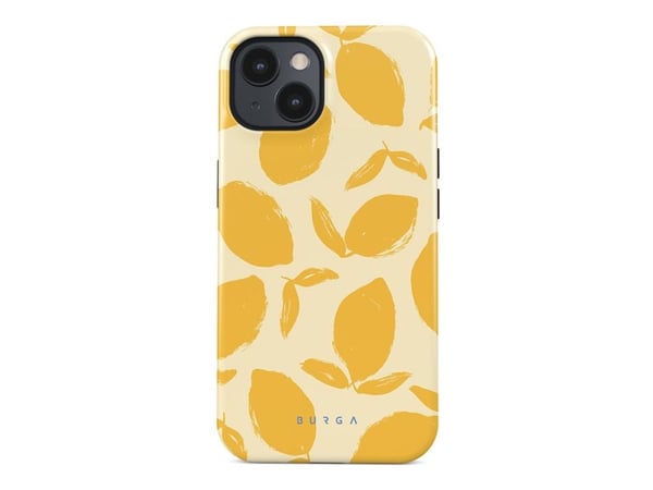 Burga - Baksidedeksel for mobiltelefon - MagSafe-samsvar - silikon, termoplast-polyuretan (TPU) - Lemon Tart - for Apple iPhone 15