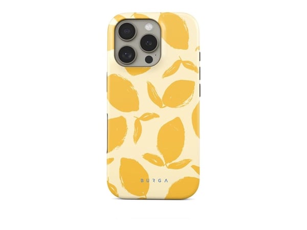 Burga - Matkapuhelimen takakuori - MagSafe-yhteensopivuus - silikoni, termoplastinen polyuretaani (TPU) - Lemon Tart - Apple iPhone 16 Pro Max -puh...