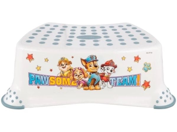keeeper kids trappestol "tomek Paw Patrol" hvit med trykk - bæreevne 80 kg - overflate og føtter - 1 stk (1843110029300)