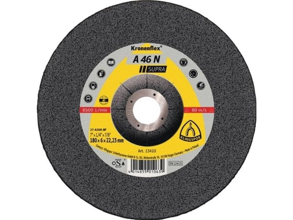 Klingspor A 46 N 2226 slip-/skrubbskiva 125 mm 22,23 mm 10 st