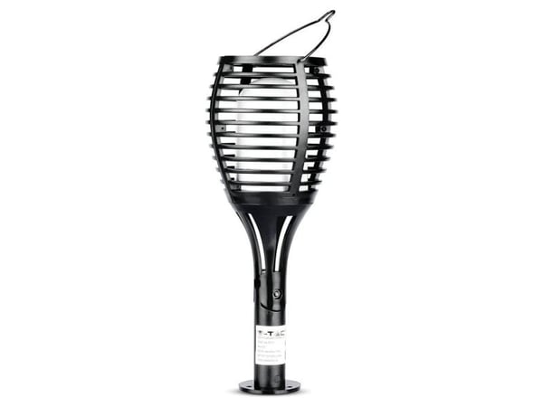 V-TAC utendørs solcellearmatur V-TAC 4 funksjoner flammeeffekt VT-719 1700K 15lm