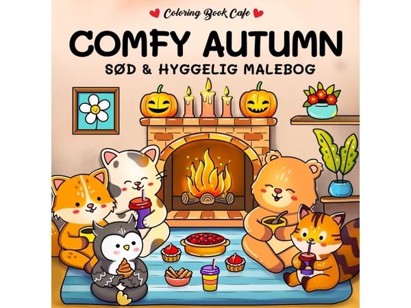 Malebog: Comfy Autumn - Cozy Coloring | Coloring Book Cafe